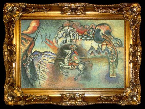 framed  Wassily Kandinsky George and the Dragon (mk19), ta009-2